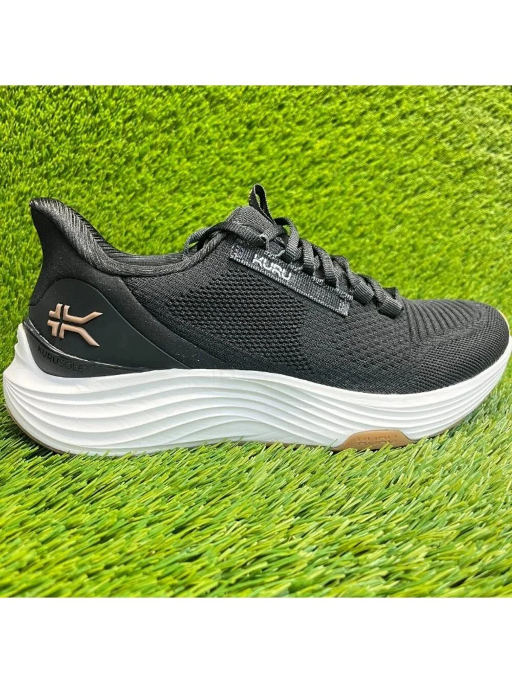 Kuru‎ Atom 2 Womens Size 9.5 Black White Athletic Running Walking Shoes Sneakers